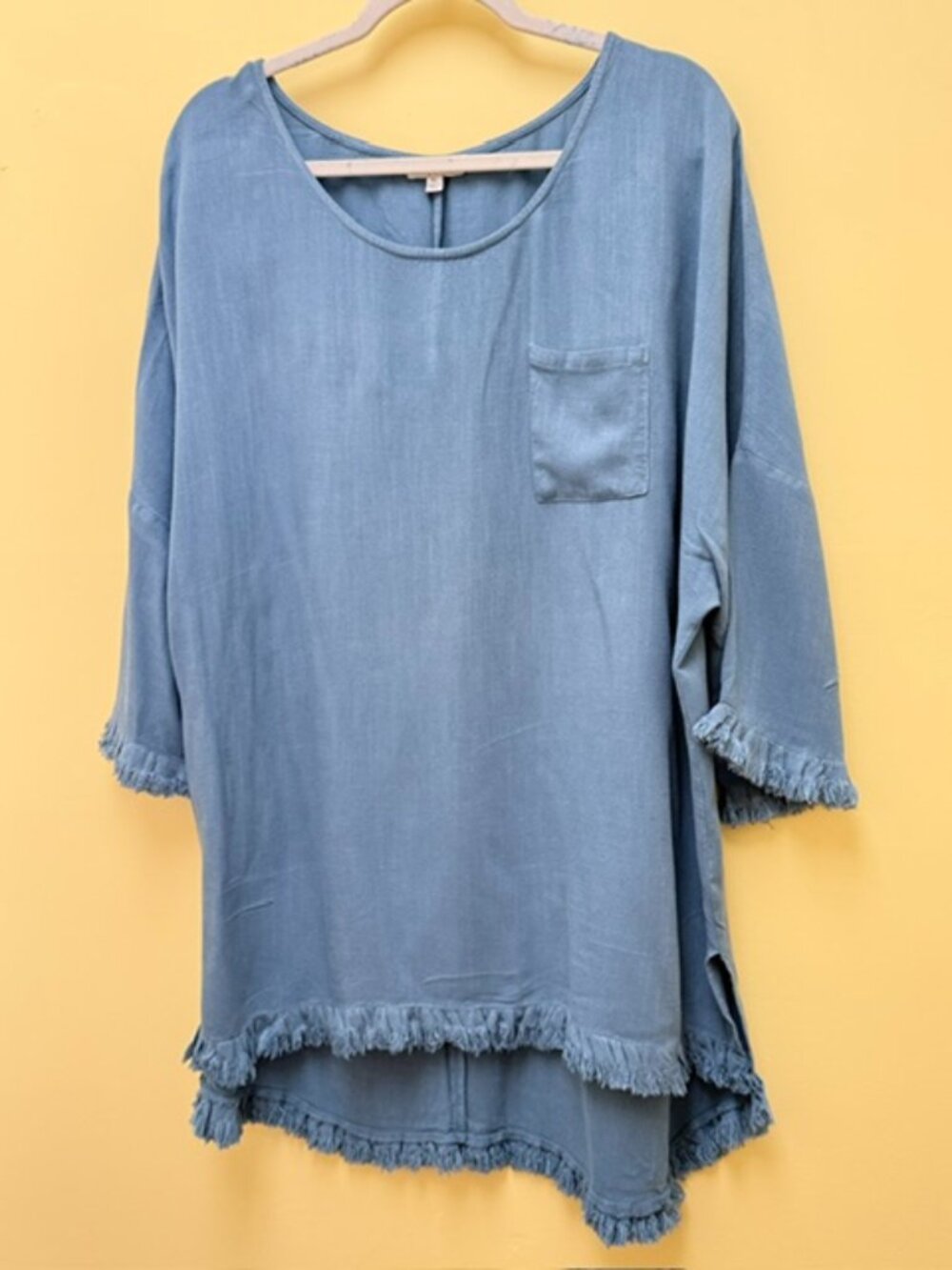 Umgee Linen Top – Teal color, !XL